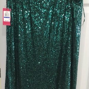 Emerald Green Sequin Skirt